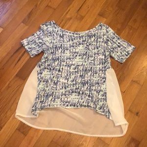 ABERCROMBIE BLOUSE SHEER BACK M